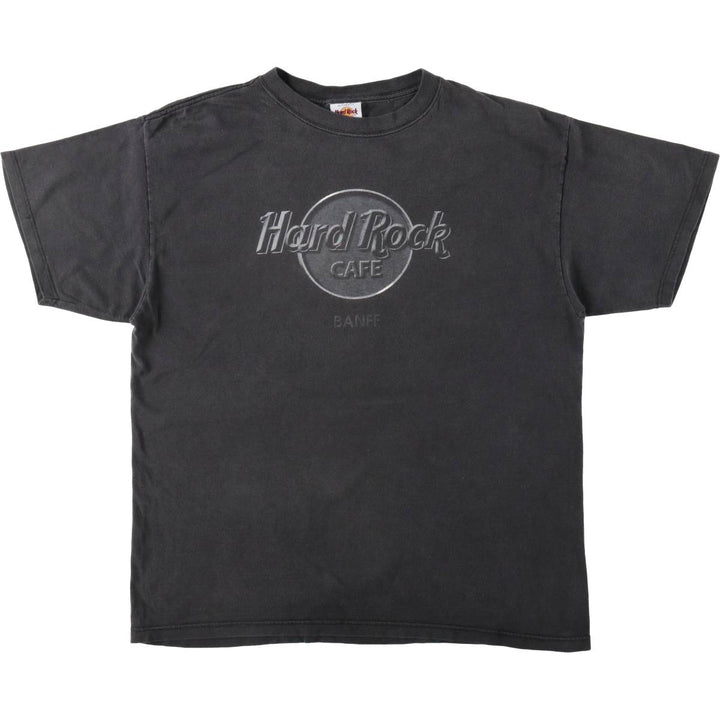 HARD ROCK CAFE Hard Rock Cafe Advertising T-shirt Men's XL size cotton black type Vintage Second Hand