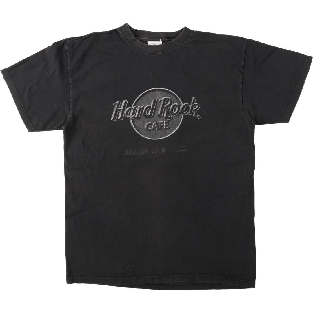90'S HARD ROCK CAFE Hard Rock Cafe Advertising T-shirt Men's L equivalent Vintage cotton black type Vintage Second Hand