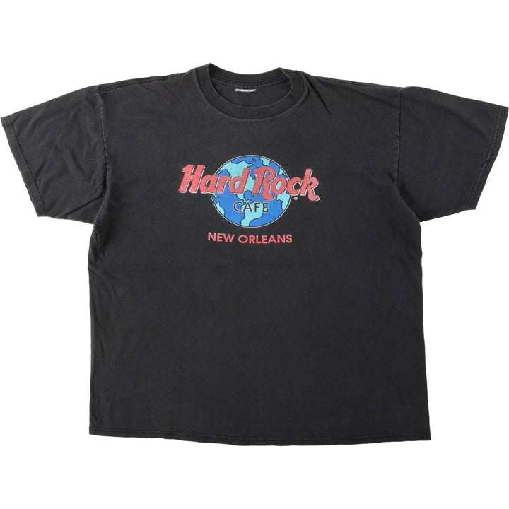 90'S HARD ROCK CAFE Hard Rock Cafe Advertising T-shirt Men's XL Vintage unclear black type Vintage Second Hand
