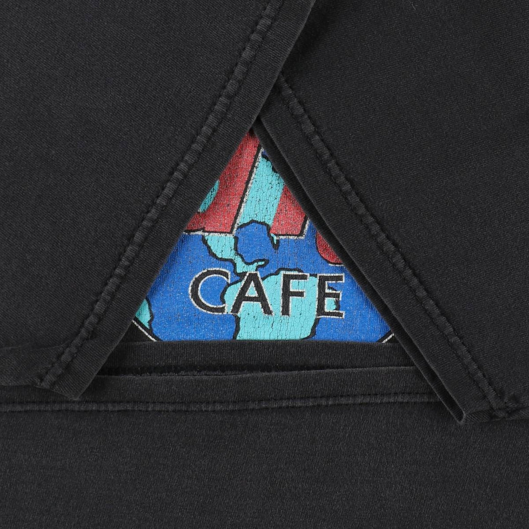 90'S HARD ROCK CAFE Hard Rock Cafe Advertising T-shirt Men's XL Vintage unclear black type Vintage Second Hand