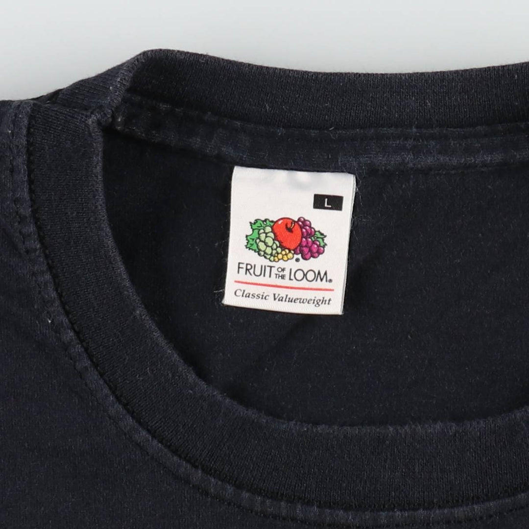 2000'S Fruit of the Loom Guinness advertising T-shirt, men's size L (approx.) cotton black type Vintage Second Hand
