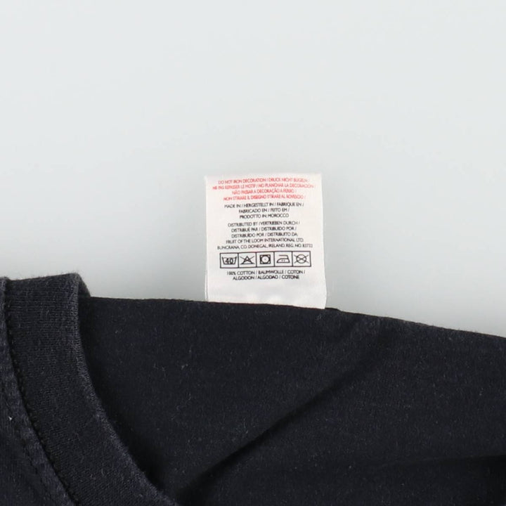 2000'S Fruit of the Loom Guinness advertising T-shirt, men's size L (approx.) cotton black type Vintage Second Hand