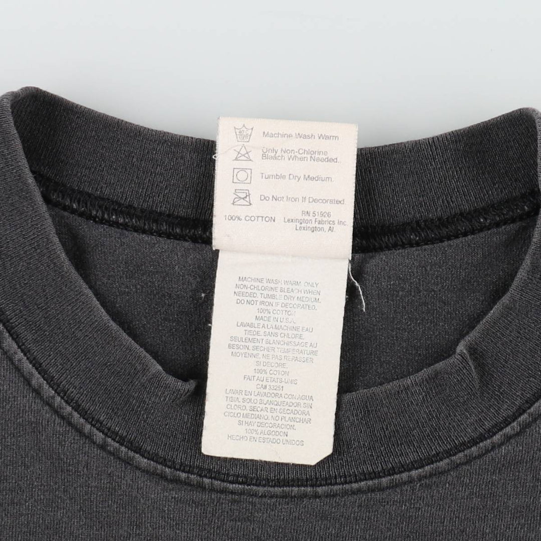 90'S Planet Hollywood Advertising T-Shirt, Made in USA, Men's XL equivalent, Vintage cotton Charcoal Vintage Second Hand