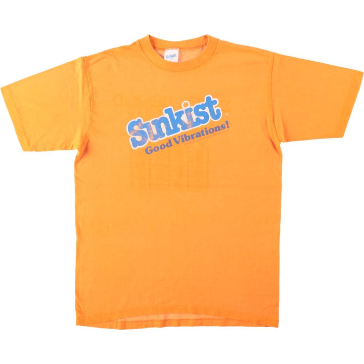 SUNKIST Advertising T-Shirt, Made in USA, Men's Size XL (equivalent) cotton orange type Vintage Second Hand