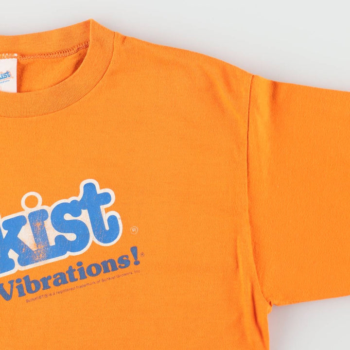 SUNKIST Advertising T-Shirt, Made in USA, Men's Size XL (equivalent) cotton orange type Vintage Second Hand