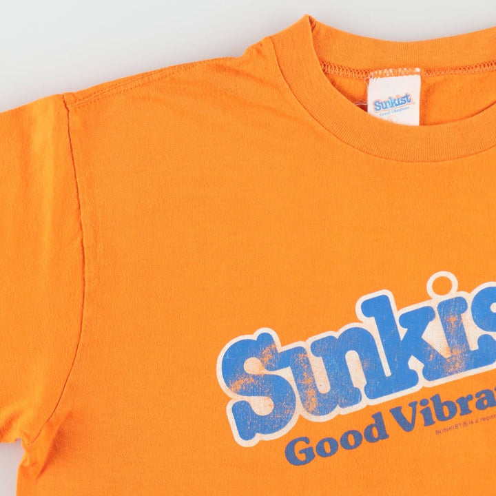 SUNKIST Advertising T-Shirt, Made in USA, Men's Size XL (equivalent) cotton orange type Vintage Second Hand