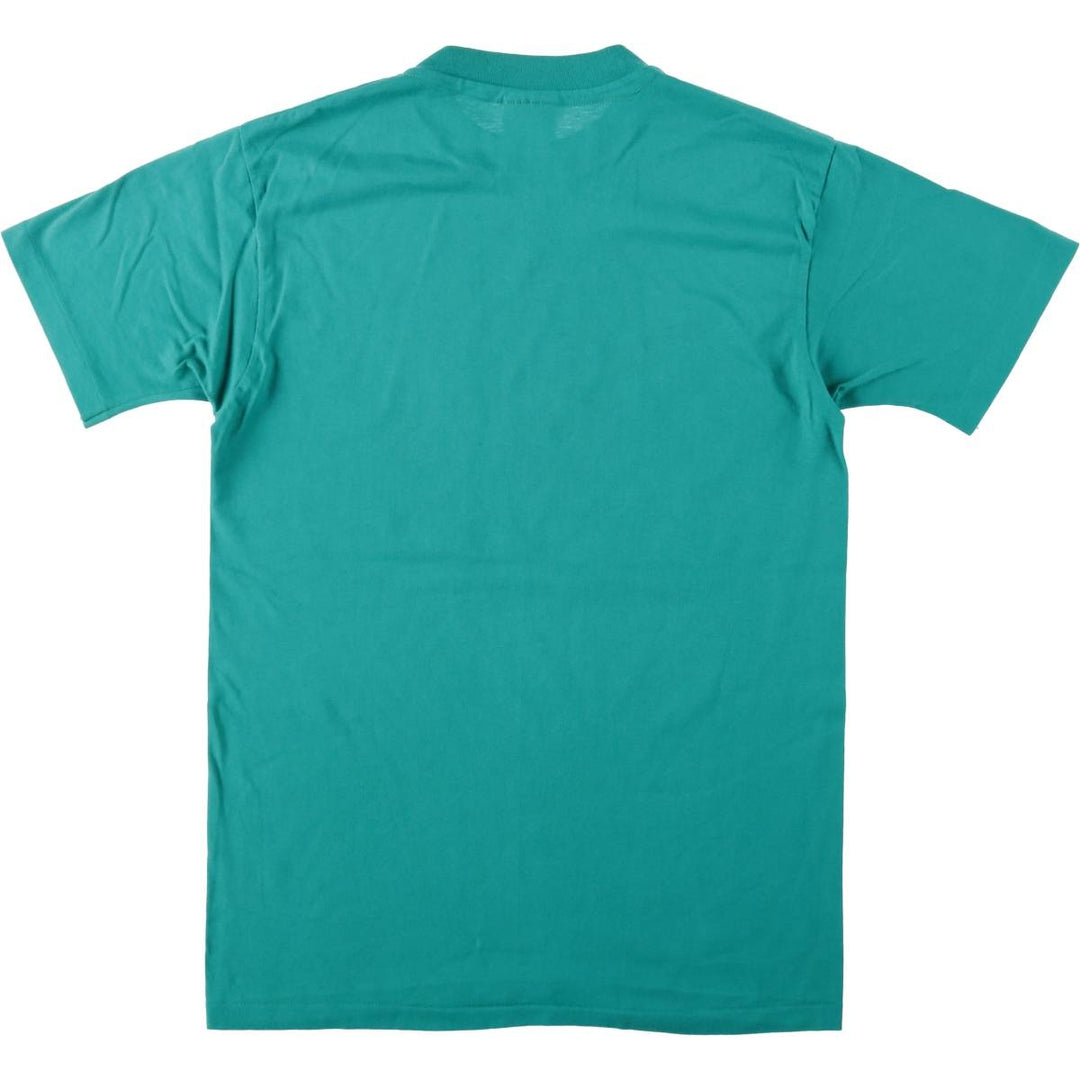 80'S Hanes FIFTY-FIFTY Hershey's Chocolate World Advertising T-Shirt, Made in USA, Men's Size M (approx.), Vintage cotton green type Vintage Second Hand