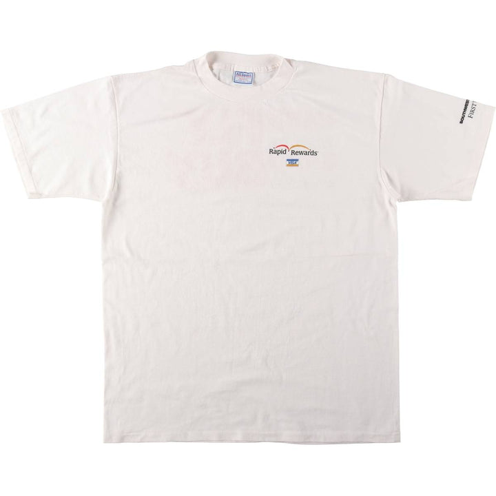 90'S All Sport VISA Advertising T-Shirt, Made in USA, Men's XL equivalent, Vintage cotton white type Vintage Second Hand