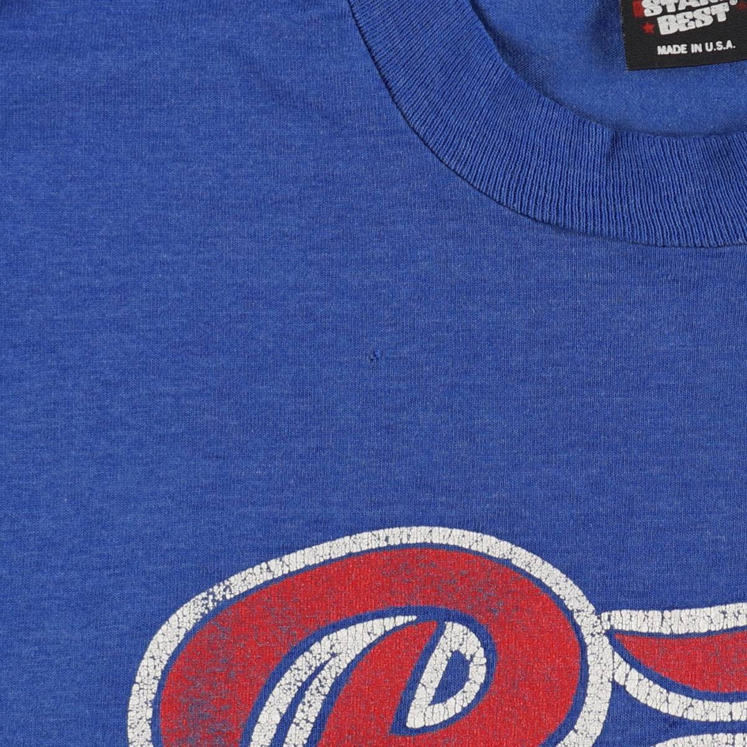 90'S Screen Stars Best Pepsi advertising T-shirt, Made in USA, Men's Size M (approx.), Vintage cotton blue type Vintage Second Hand