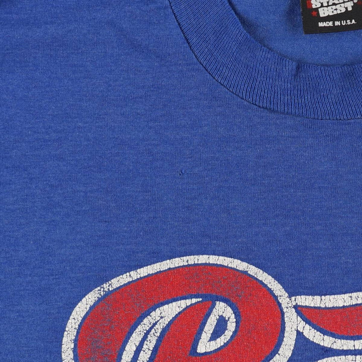 90'S Screen Stars Best Pepsi advertising T-shirt, Made in USA, Men's Size M (approx.), Vintage cotton blue type Vintage Second Hand