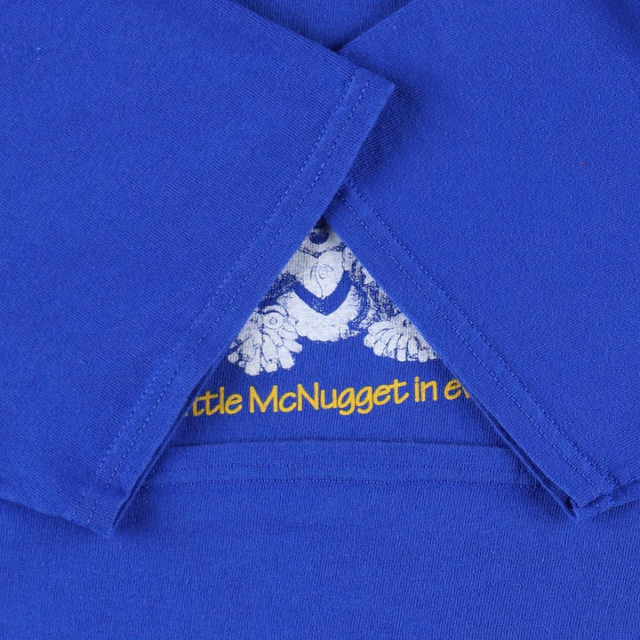 Delta McDonald's advertising T-shirt, men's size M (equivalent) cotton blue type Vintage Second Hand