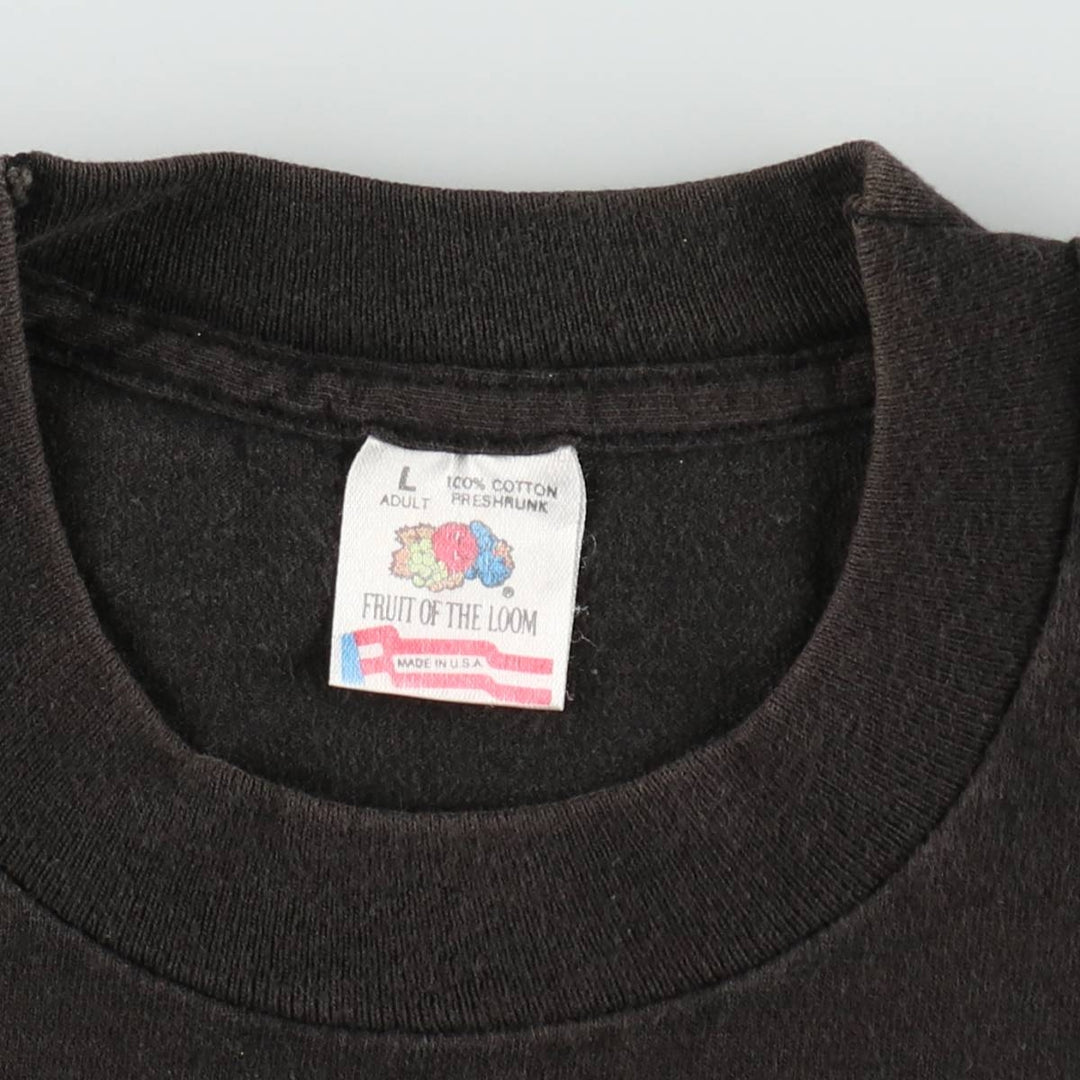 90'S Fruit of the Loom Guinness Advertising T-Shirt, Made in USA, Men's Size L (approx.), Vintage cotton black type Vintage Second Hand