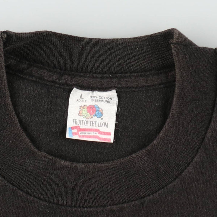 90'S Fruit of the Loom Guinness Advertising T-Shirt, Made in USA, Men's Size L (approx.), Vintage cotton black type Vintage Second Hand