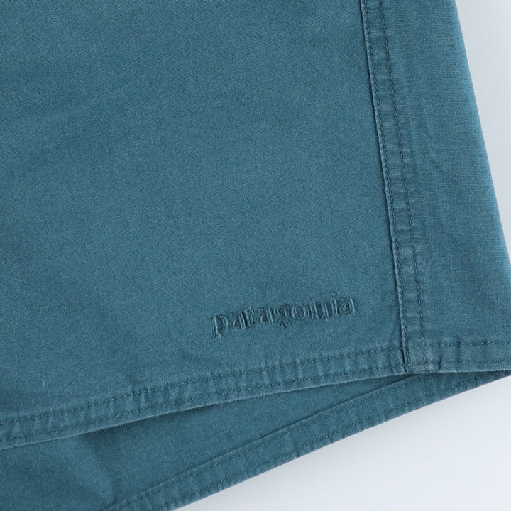 Patagonia 86735SP17 Cotton Shorts, Men's W36 (approx.) Organic cotton Green type dark green Vintage Second Hand