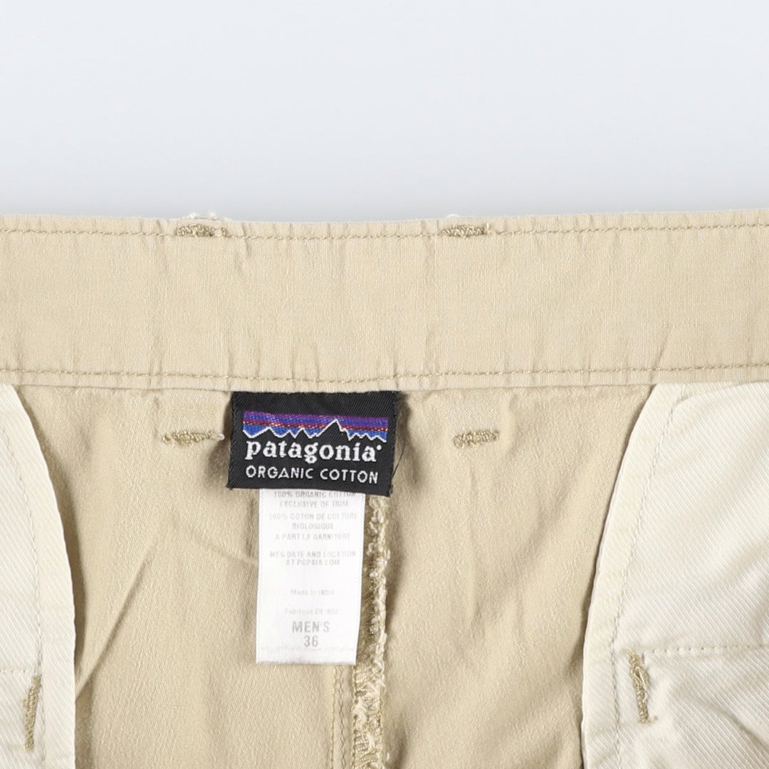 Patagonia Organic Cotton 57725FA12 Cotton Shorts (Men's W36 equivalent) Organic cotton Beige type Vintage Second Hand