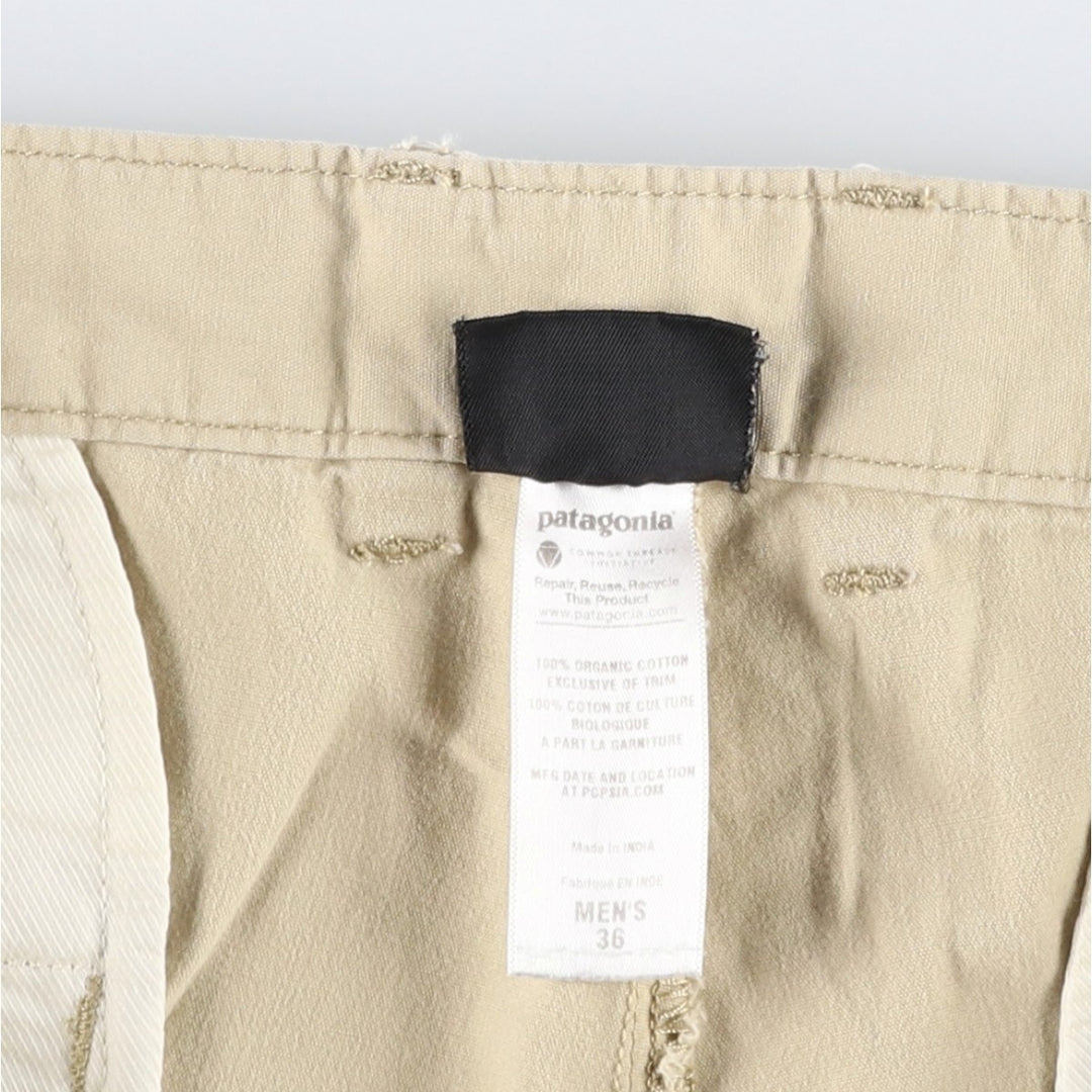 Patagonia Organic Cotton 57725FA12 Cotton Shorts (Men's W36 equivalent) Organic cotton Beige type Vintage Second Hand