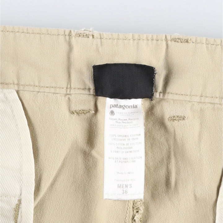 Patagonia Organic Cotton 57725FA12 Cotton Shorts (Men's W36 equivalent) Organic cotton Beige type Vintage Second Hand