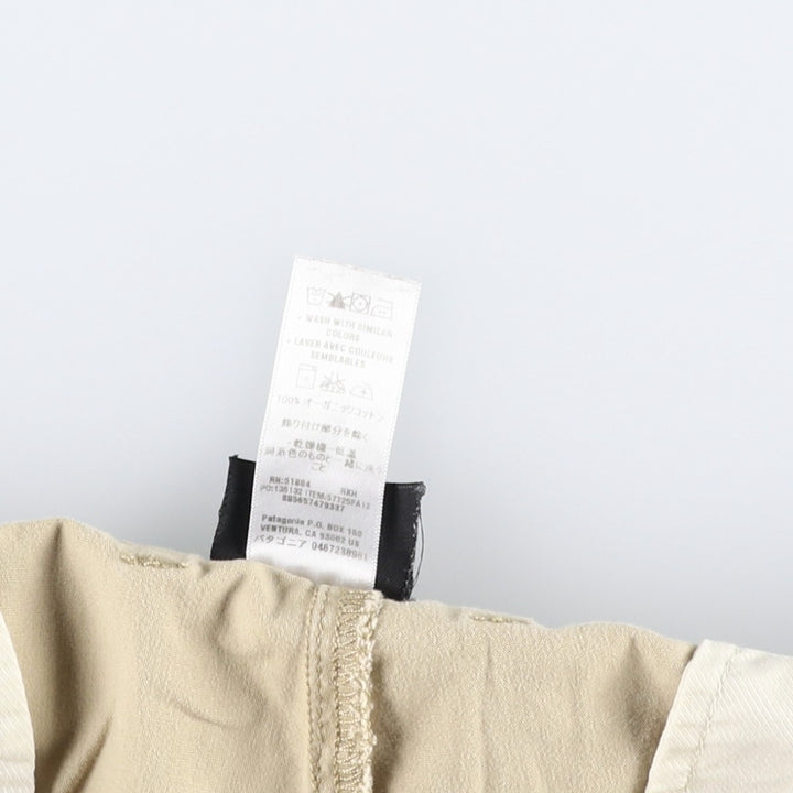 Patagonia Organic Cotton 57725FA12 Cotton Shorts (Men's W36 equivalent) Organic cotton Beige type Vintage Second Hand