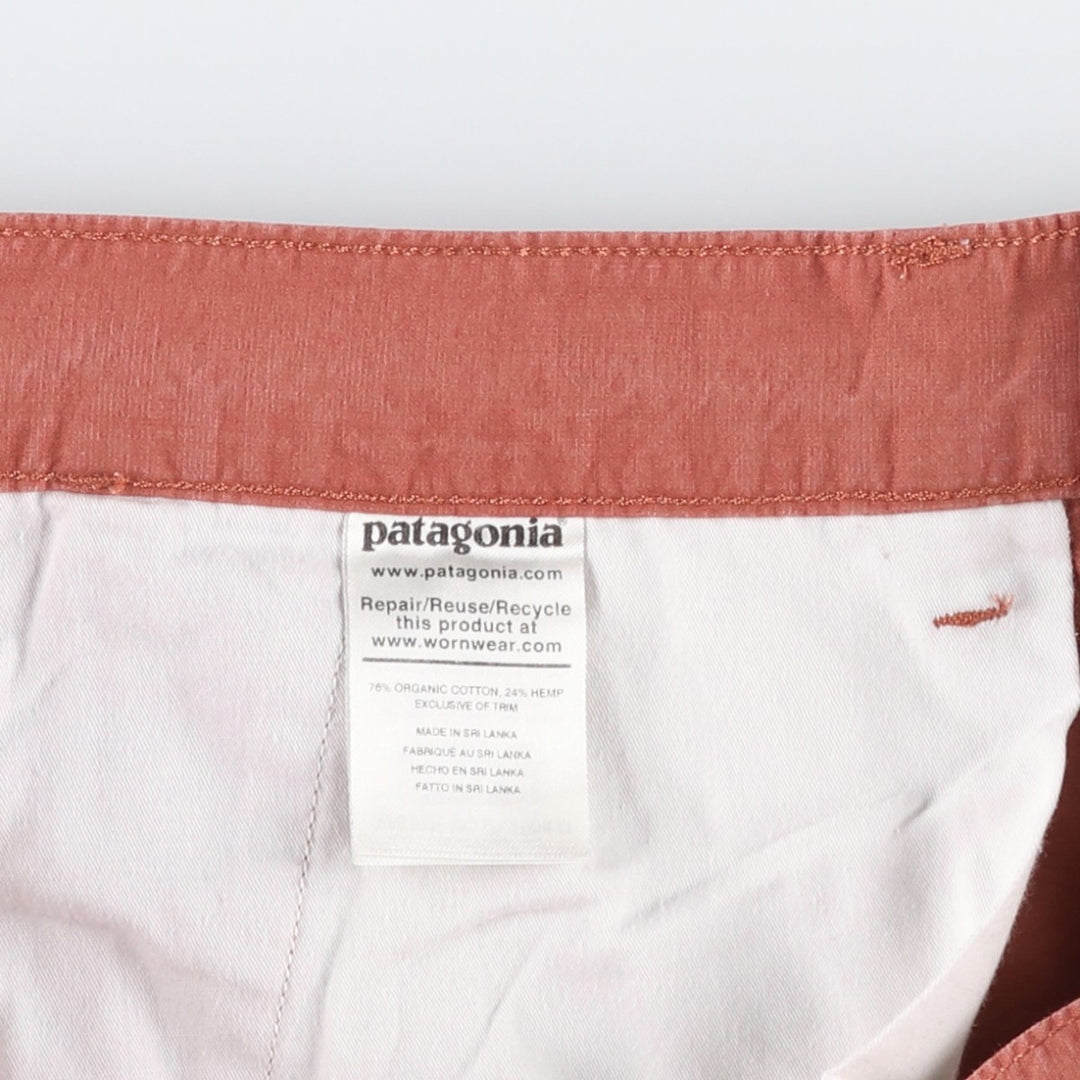 Patagonia Organic Cotton 57765SP20 Cotton Shorts (Men's W36 equivalent) Organic cotton red type Vintage Second Hand