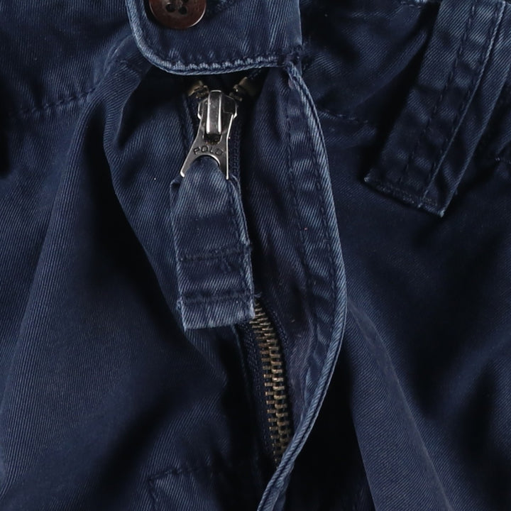 Ralph Lauren POLO by Ralph Lauren Cotton Shorts, Men's Size M (approx.) cotton navy blue type Vintage Second Hand