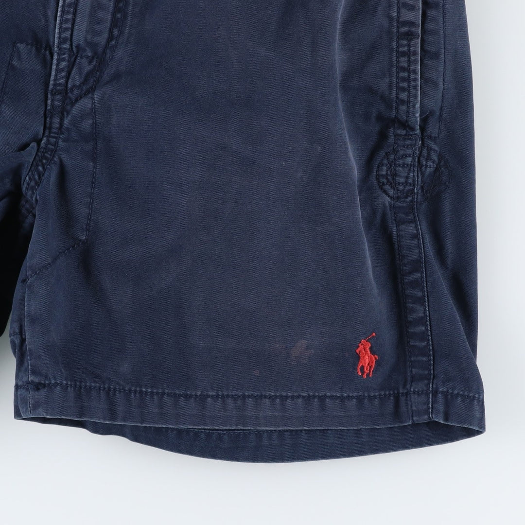 Ralph Lauren POLO by Ralph Lauren Cotton Shorts, Men's Size M (approx.) cotton navy blue type Vintage Second Hand