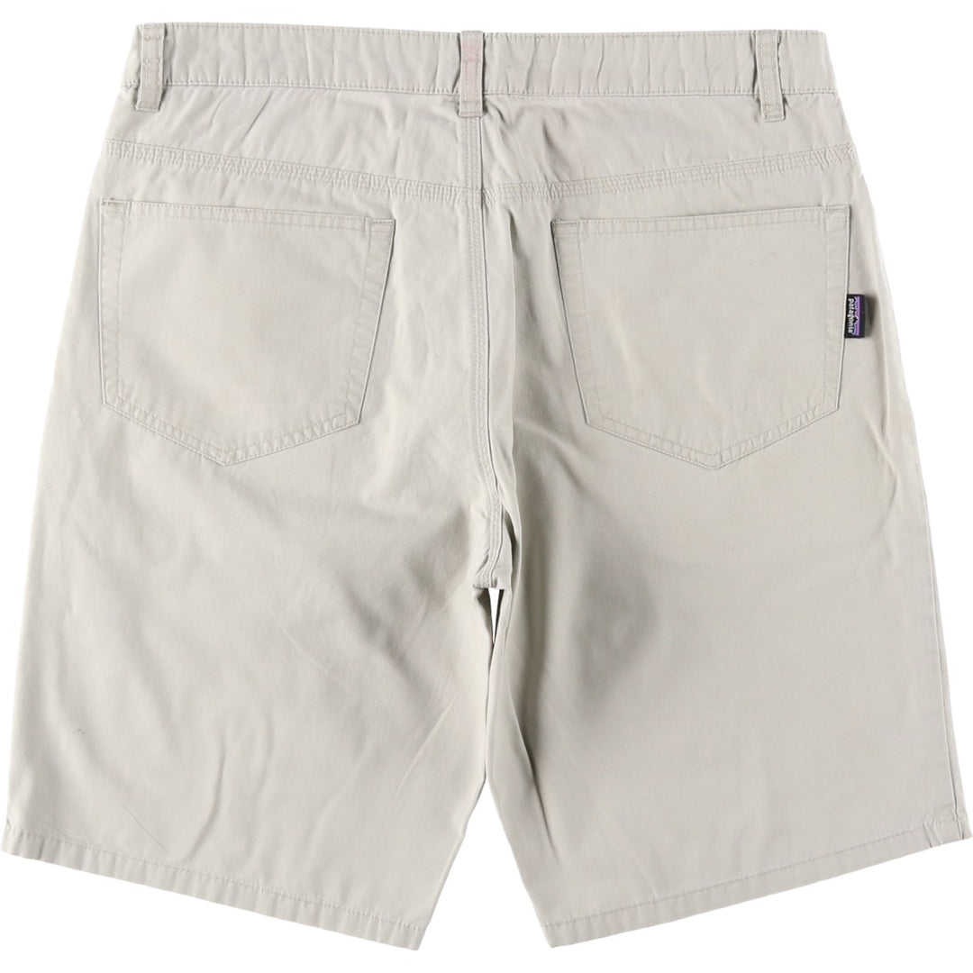 Patagonia Organic Cotton 57376SP13 Cotton Shorts, Men's W33 equivalent. Organic cotton ivory Vintage Second Hand