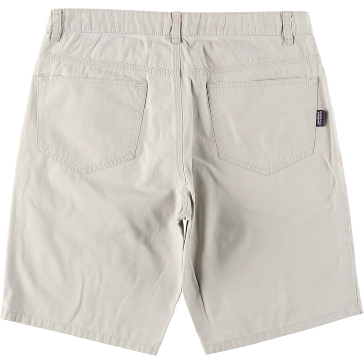 Patagonia Organic Cotton 57376SP13 Cotton Shorts, Men's W33 equivalent. Organic cotton ivory Vintage Second Hand
