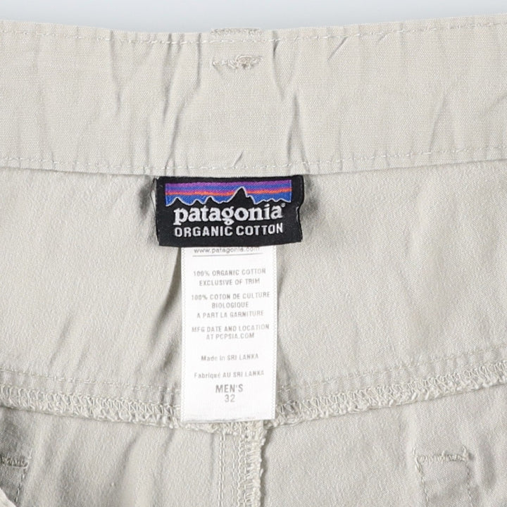 Patagonia Organic Cotton 57376SP13 Cotton Shorts, Men's W33 equivalent. Organic cotton ivory Vintage Second Hand