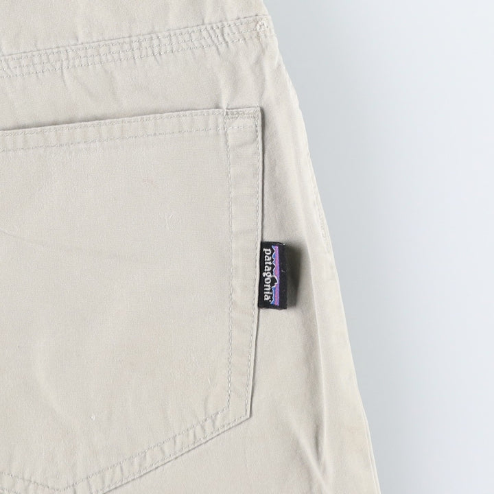 Patagonia Organic Cotton 57376SP13 Cotton Shorts, Men's W33 equivalent. Organic cotton ivory Vintage Second Hand