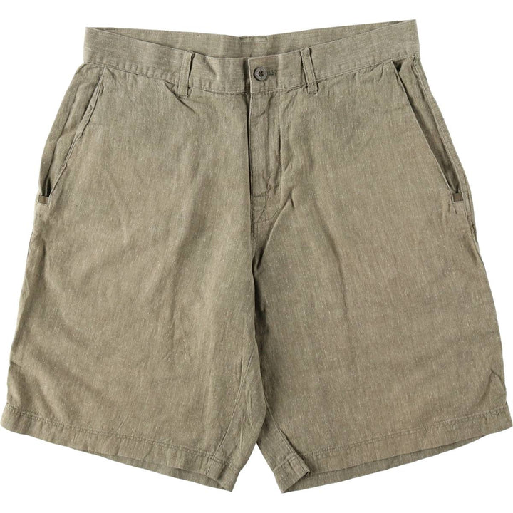 Patagonia Back Step Shorts 57735SP14 Hemp x Cotton Shorts Men's W32 (approx.) Hemp Khaki type sage green Vintage Second Hand