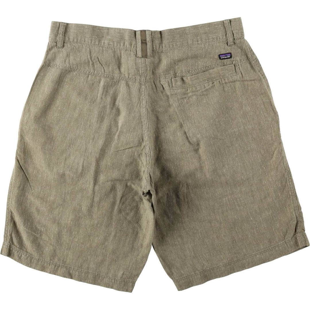 Patagonia Back Step Shorts 57735SP14 Hemp x Cotton Shorts Men's W32 (approx.) Hemp Khaki type sage green Vintage Second Hand
