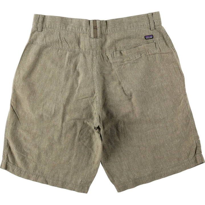 Patagonia Back Step Shorts 57735SP14 Hemp x Cotton Shorts Men's W32 (approx.) Hemp Khaki type sage green Vintage Second Hand