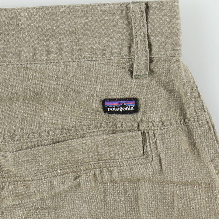 Patagonia Back Step Shorts 57735SP14 Hemp x Cotton Shorts Men's W32 (approx.) Hemp Khaki type sage green Vintage Second Hand
