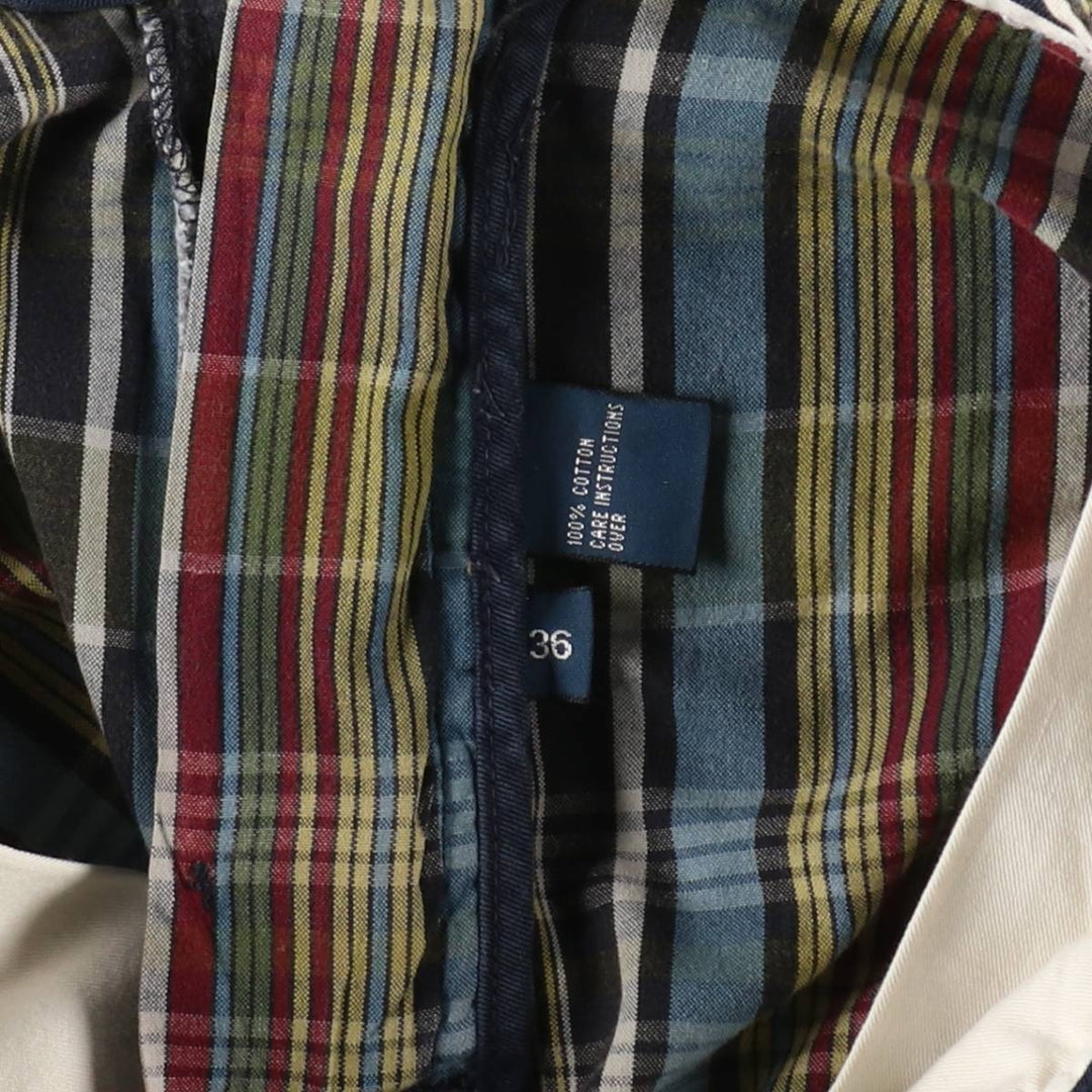 Ralph Lauren POLO by Ralph Lauren Check Pattern Cargo Shorts, Men's Size W37 (approx.) cotton navy blue type Vintage Second Hand