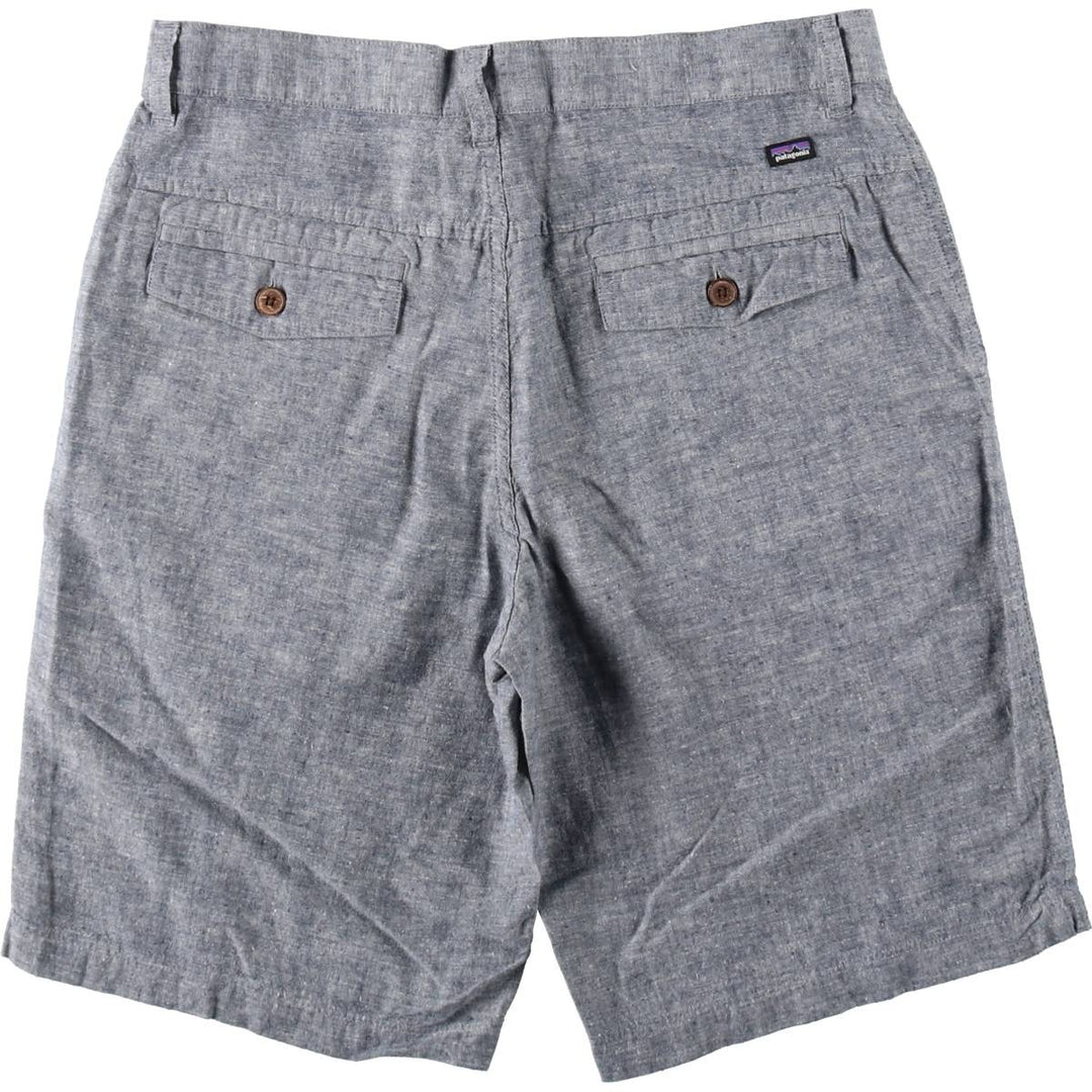 Patagonia Back Step Shorts 57736SP19 Hemp x Cotton Shorts Men's W30 (approx.) Hemp gray type Vintage Second Hand