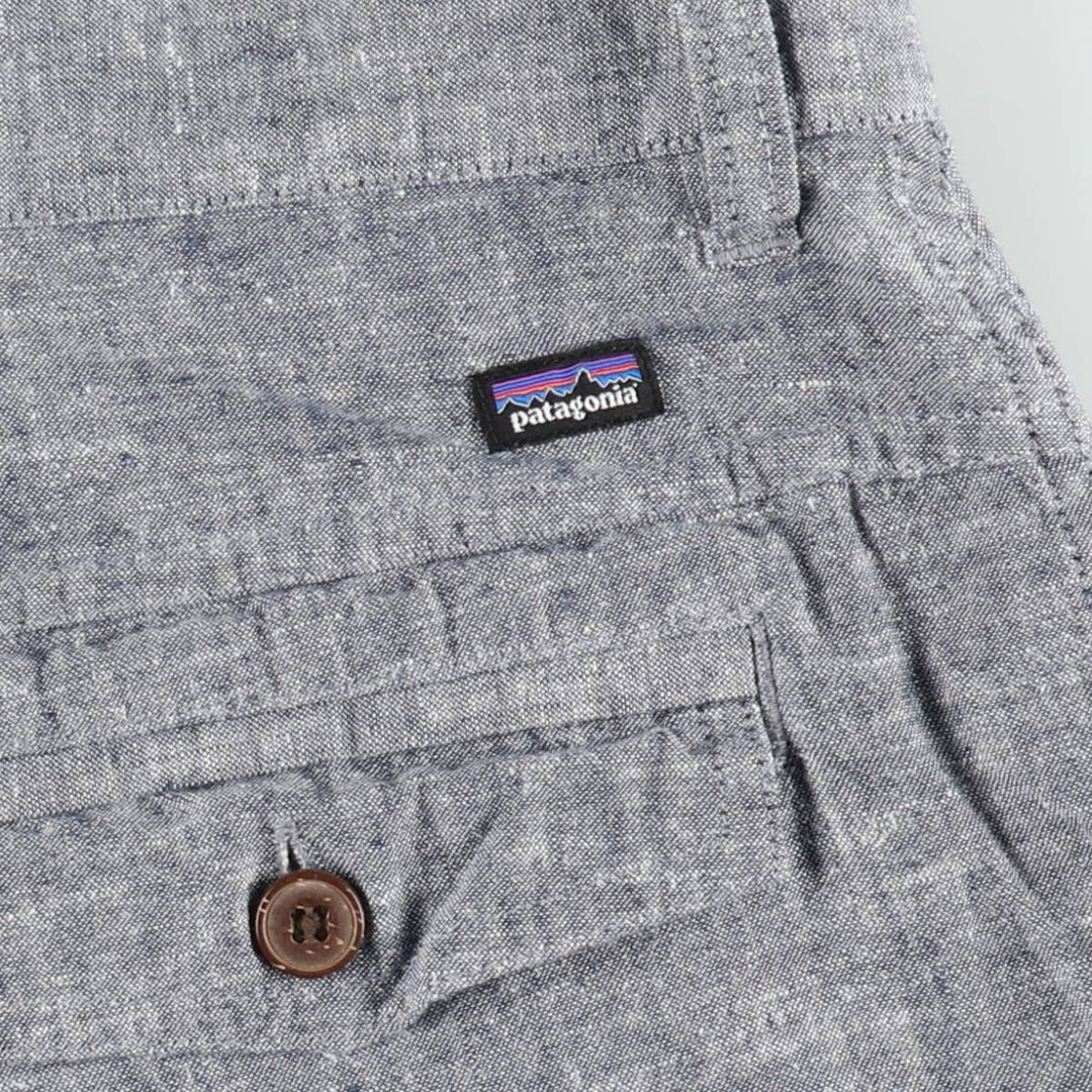 Patagonia Back Step Shorts 57736SP19 Hemp x Cotton Shorts Men's W30 (approx.) Hemp gray type Vintage Second Hand
