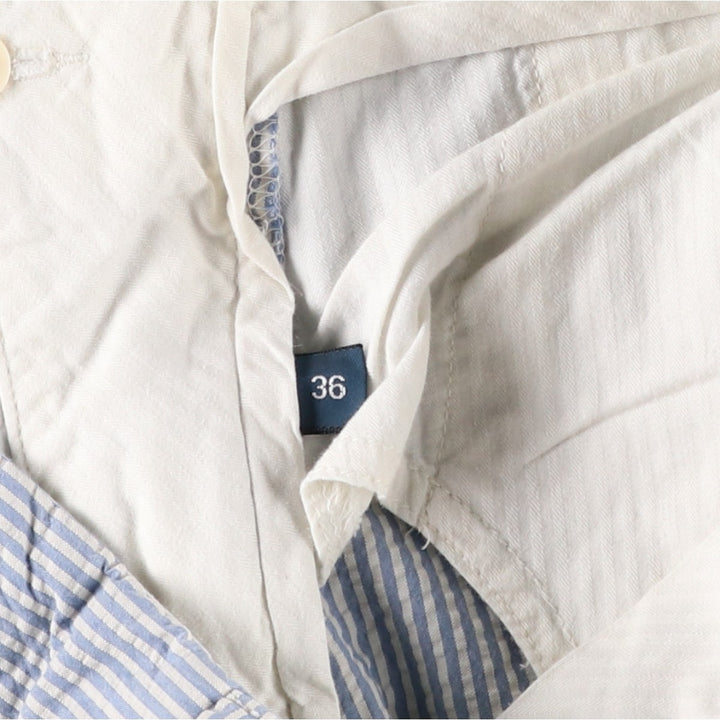 Ralph Lauren POLO by Ralph Lauren Stripe Pattern Seersucker Cotton Shorts (Men's W36 equivalent) cotton Blue type light blue Vintage Second Hand