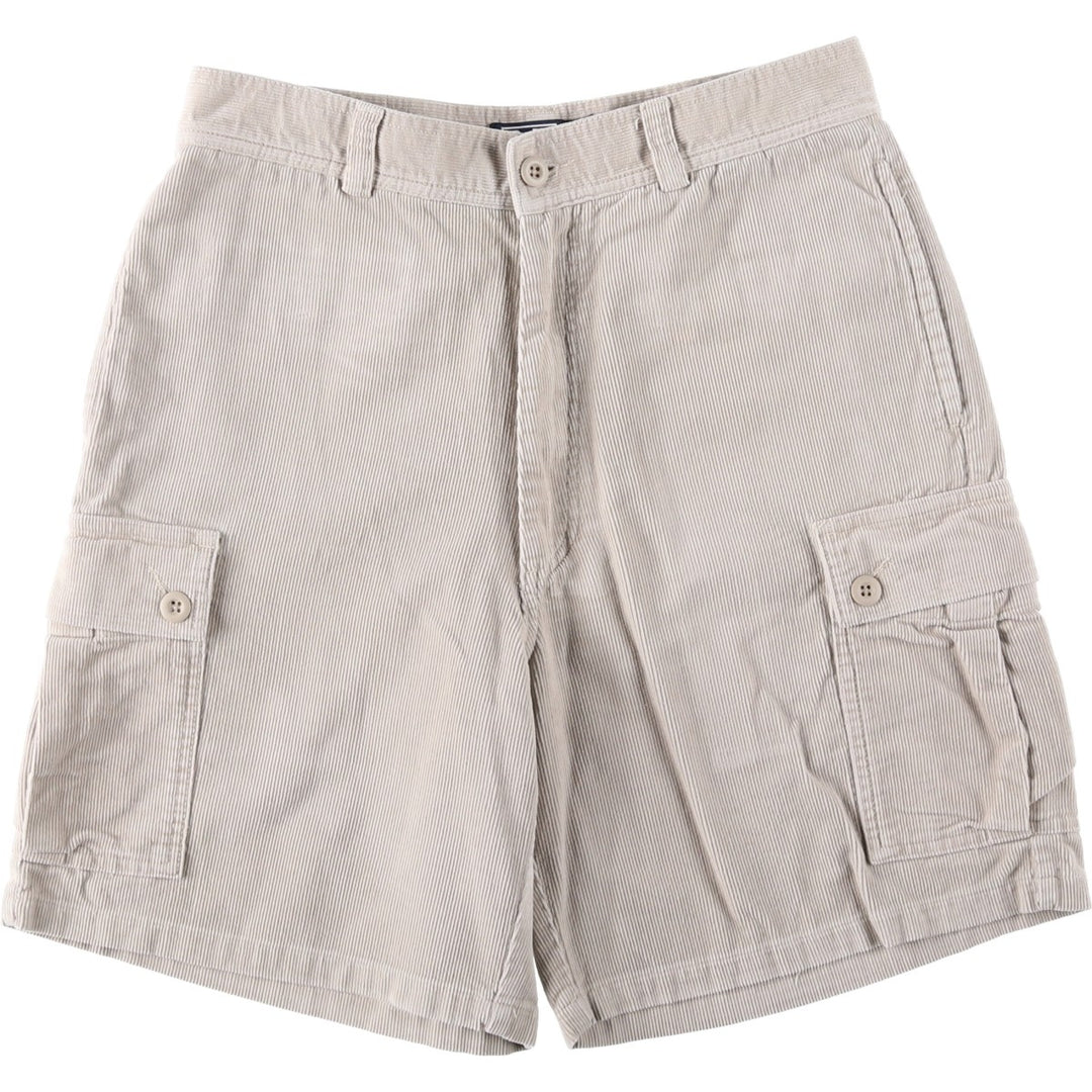 Ralph Lauren POLO by Ralph Lauren corduroy shorts, cargo pants, men's size W31 (approx.) cotton Beige type Vintage Second Hand