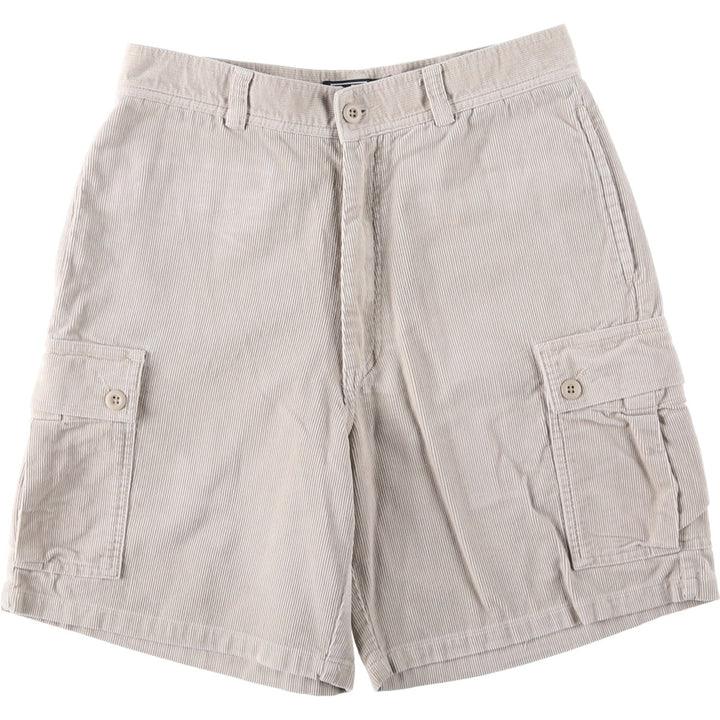 Ralph Lauren POLO by Ralph Lauren corduroy shorts, cargo pants, men's size W31 (approx.) cotton Beige type Vintage Second Hand