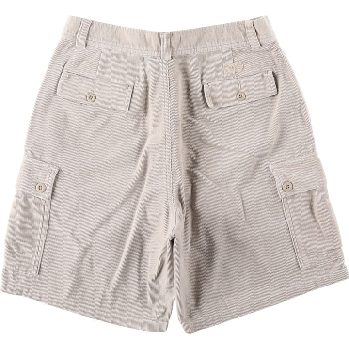 Ralph Lauren POLO by Ralph Lauren corduroy shorts, cargo pants, men's size W31 (approx.) cotton Beige type Vintage Second Hand