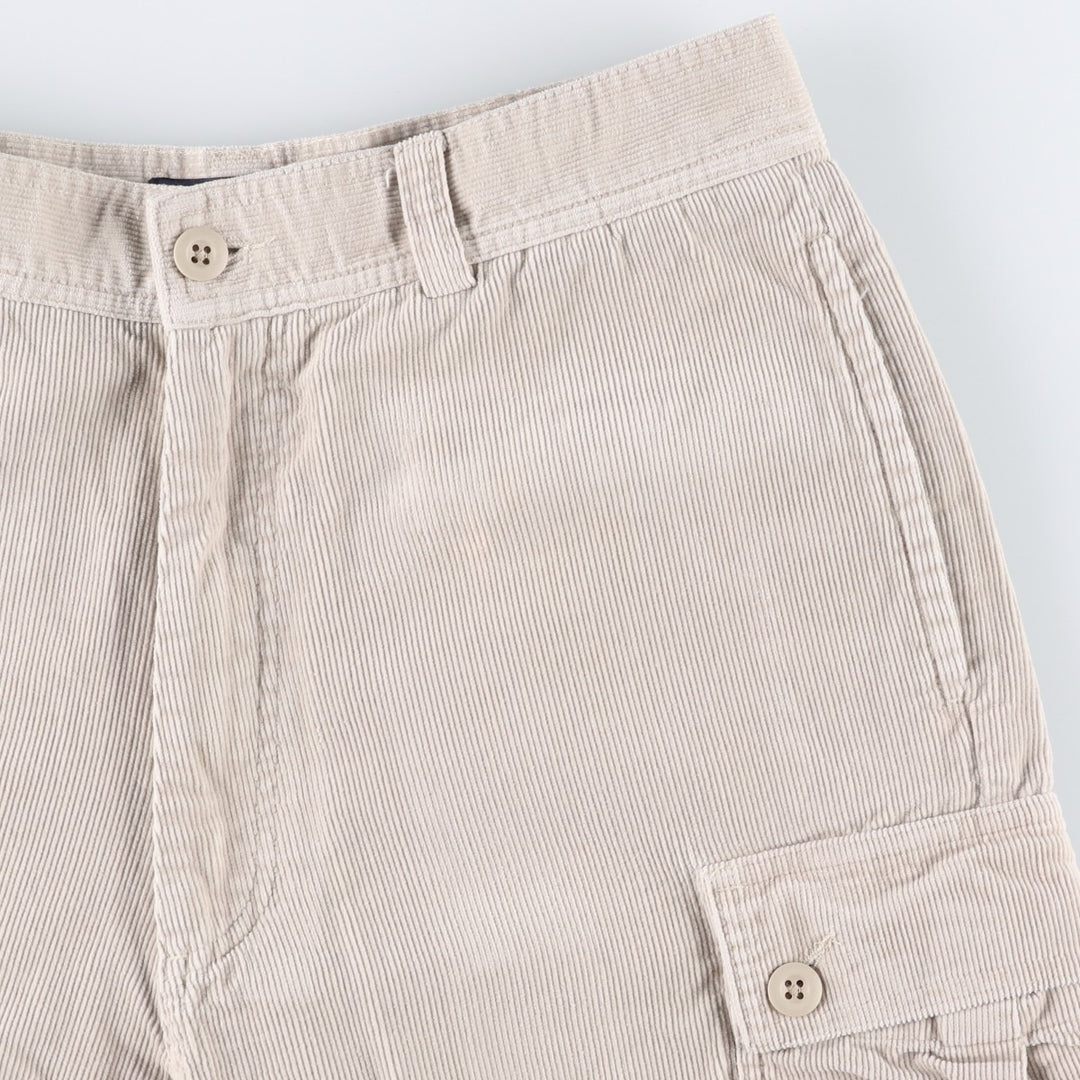 Ralph Lauren POLO by Ralph Lauren corduroy shorts, cargo pants, men's size W31 (approx.) cotton Beige type Vintage Second Hand