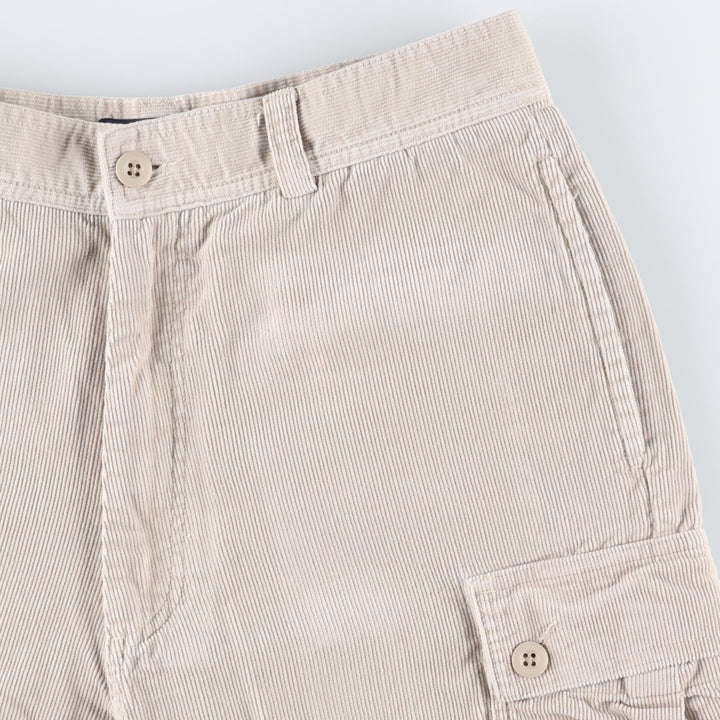 Ralph Lauren POLO by Ralph Lauren corduroy shorts, cargo pants, men's size W31 (approx.) cotton Beige type Vintage Second Hand