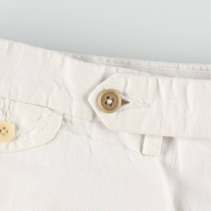 Ralph Lauren POLO by Ralph Lauren BRADBURY FIT Linen Shorts, Men's W36 equivalent. linen white type Vintage Second Hand