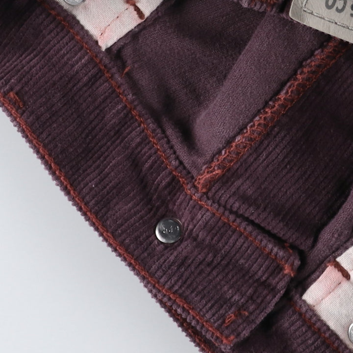 90'S Levi's Silver Tab Loose Corduroy Shorts, Made in USA, Men's W33 (approx.), Vintage cotton purple type Vintage Second Hand