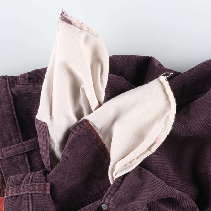 90'S Levi's Silver Tab Loose Corduroy Shorts, Made in USA, Men's W33 (approx.), Vintage cotton purple type Vintage Second Hand