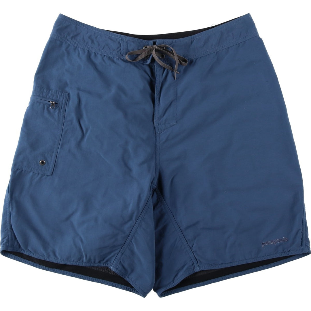 2000'S Patagonia Canoe Paddler Board Shorts 86701S7 Nylon Shorts Men's Size L Nylon navy blue type Vintage Second Hand