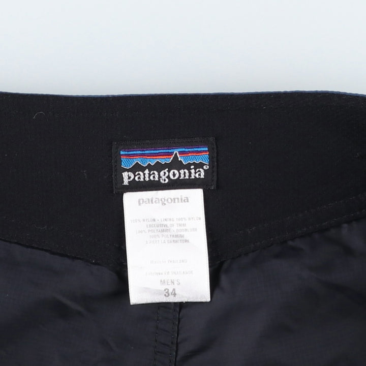 2000'S Patagonia Canoe Paddler Board Shorts 86701S7 Nylon Shorts Men's Size L Nylon navy blue type Vintage Second Hand