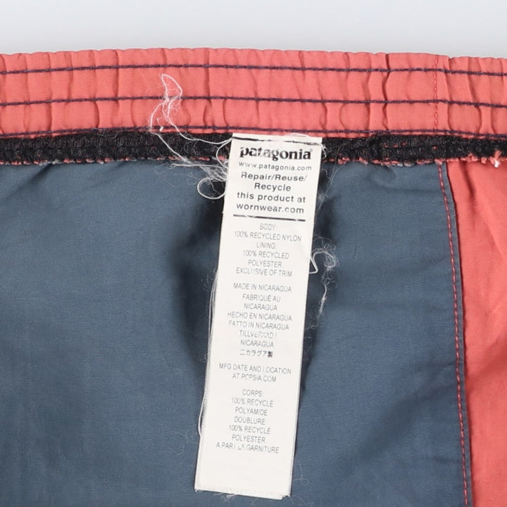 Patagonia Baggies Shorts 5-inch 5702SP22 Two-tone Swim Shorts (Men's Size M) Nylon red type Vintage Second Hand