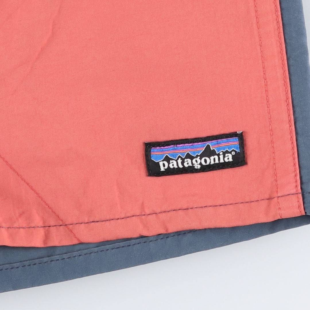 Patagonia Baggies Shorts 5-inch 5702SP22 Two-tone Swim Shorts (Men's Size M) Nylon red type Vintage Second Hand