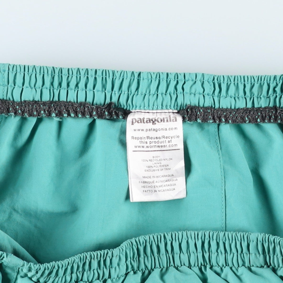 Patagonia Baggies Long 7-inch Swim Shorts (58034SP20) - Men's Size M (approx.) Nylon Emerald green Vintage Second Hand